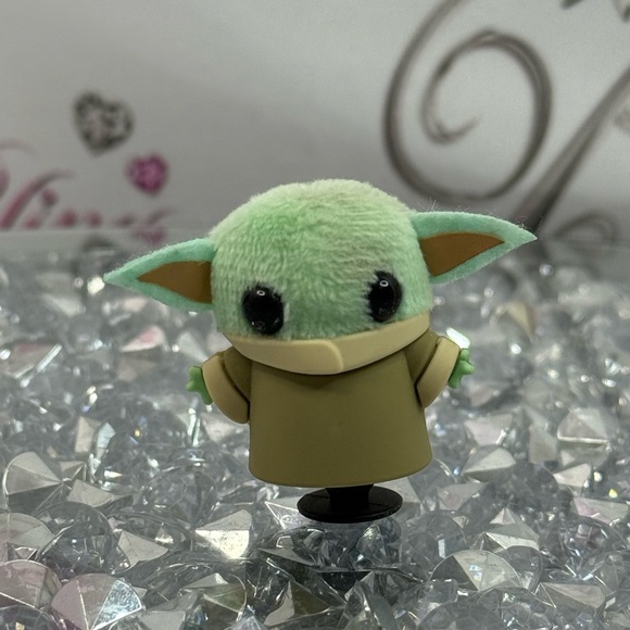 CROCS Shoes - CROCS jibbitz 3D grogu Star Wars charm shoe croc green plush